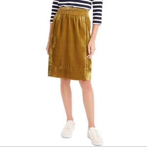 J.Crew velvet skirt